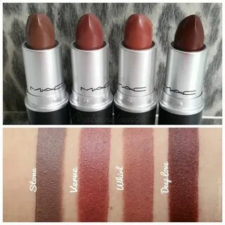 Webber on Mac makeup, Mac lipstick swatches, Mac lipstick