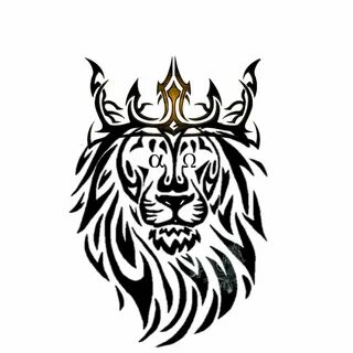 Alpha and Omega Lion of Judah! My first tattoo design Tribal