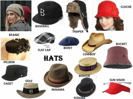 Different Types of hats. Types of hats, Different types of h