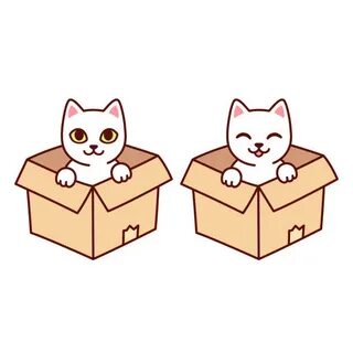 cat in box 2695902 Vector Art at Vecteezy