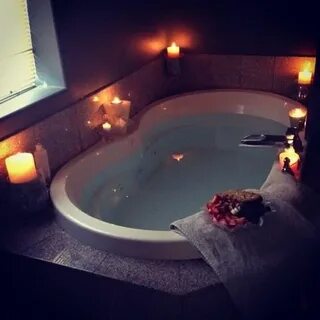Love candle light Romantic bathtubs, Jacuzzi bathtub, Big ba