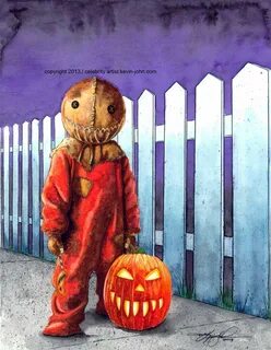 SAM / TRICK R TREAT LITHOGRAPH via kevin-john studio. Click 