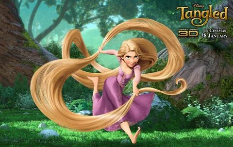 Rapunzel from Disney’s Tangled Movie Desktop Wallpaper