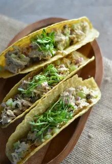 Lemon Caper Tuna Salad Tacos Recipe Recipes, Seafood recipes