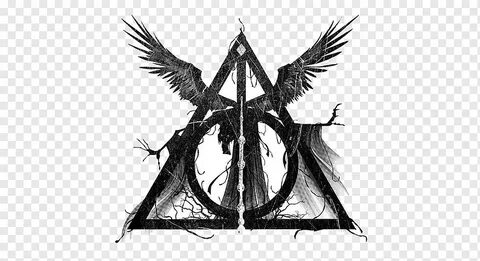 Black and gray triangle illustration, Harry Potter and the D