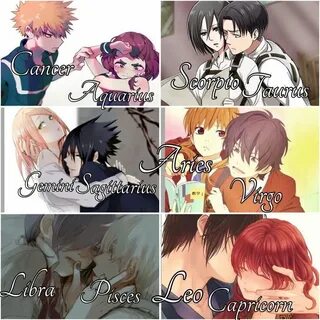 Pin by Kim F on Couple Zodiac Anime Character Zodiac signs g