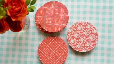 Make Colorful Wood and Paper Coasters - DIY Home - Guidecent