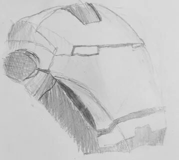 Iron Man Helmet Sketch at PaintingValley.com Explore collect