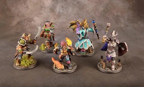 Hero Forge minis painted by Griffon’s Roost Painting Mini pa