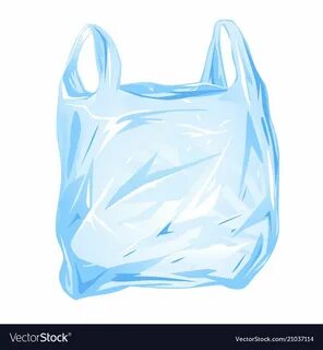 Plastic bag isolated vector image on VectorStock