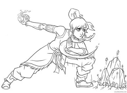 Legend Of Korra Coloring Pages TV Film Legend Of Korra_007 P