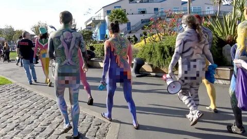 Body painting day San Francisco 2016, part 3/3: the parade (