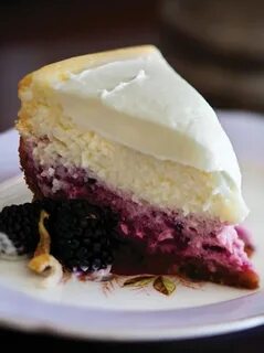 Lemon-Blackberry Cheesecake Desserts, How sweet eats, Delici