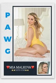 Mia Malkova PAWG серии HOT сделанный на заказ ретро стиль карта 