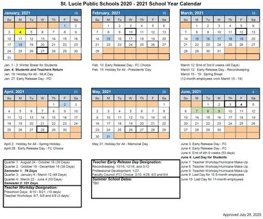 St Lucie County Public School Calendar - advent calendar 202