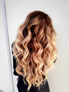 Long Beach Waves. Brunette to golden blonde balayage. Honey 