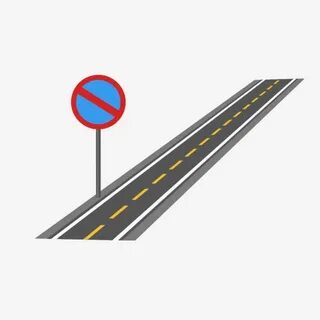 Straight Road Decoration Illustration, Road Clipart, Straigh