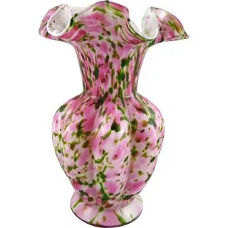 Vintage Fenton Vasa Murhinna Vase Rose Aventurine Vase, Fent