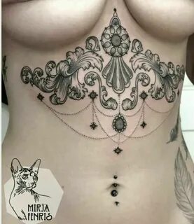Pin on Under the breast tattoo