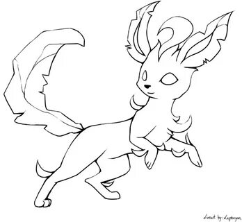 10 Pokemon Lineart Leafeon For Free Download On Ayoqqorg - L