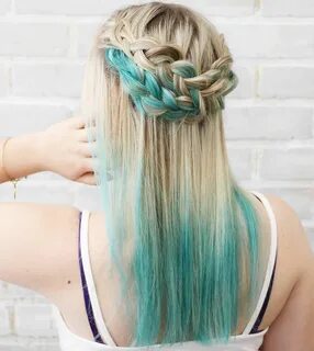 40 Fairy-Like Blue Ombre Hairstyles Hair dye tips, Blue tips
