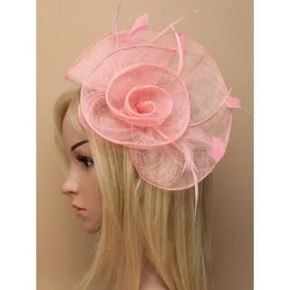 Розовой большой вуалетка на заколка для волос eBay