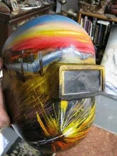 Marty Katon Welding helmet art, Welding art, Custom welding 