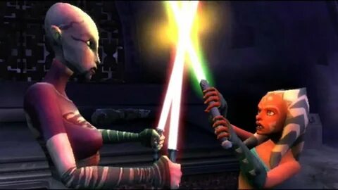 Lightsaber Duels - Asajj Ventress v Ahsoka Tano - YouTube