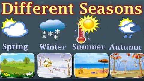 Weather, Different Seasons, Learn About Autumn, Winter, Spri