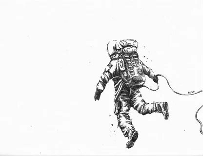 Astronaut Floating In Space Tattoo - Фото база