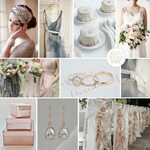 Dove Grey & Rose Gold Wedding Inspiration Board 001 - SouthB