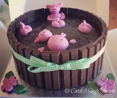 Catch a Single Thought...: Let's Bake: Pigs in Mud Cake Mud 