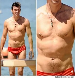 Jerry O' Connell wearing speedos - - a lot! - #chriscapades