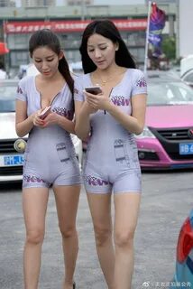 Beautiful racing girl, tight-fitting jumpsuit - Your Cuties 