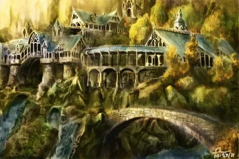 Found on Google from norradd2.deviantart.com Elven city, Fan