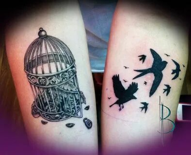 Pin by Vicky Caldwell on Tattoos Birdcage tattoo, Tattoos, J