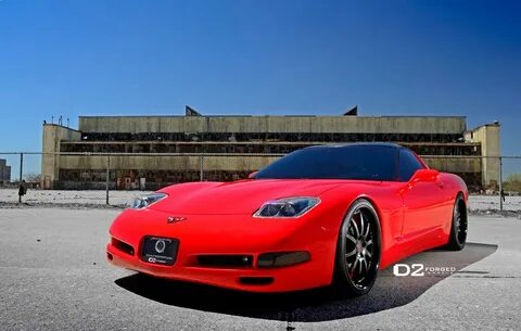 PICS Red C5 Corvette on D2FORGED FMS05 Wheels - Corvette: Sa