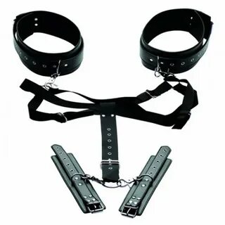 Acquire Easy Access Thigh Harness with Wrist Cuffs - BDSM - 