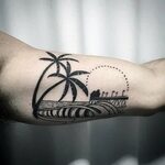 90 Surf Tattoos For Men - Oceanic Design Ideas