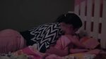 Video Stok mother kissing her daughter goodnight (100% Tanpa