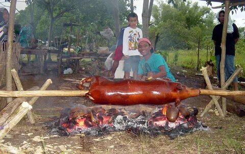 Lechon Baboy - how to do it Samal Bahay Kubo