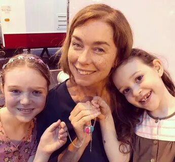 Julianne Nicholson with her daughters Celebrities InfoSeeMed