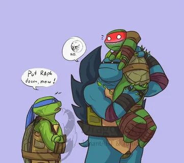 Tmnt Leo VS Spike - Put Him Down by https://www.deviantart.c