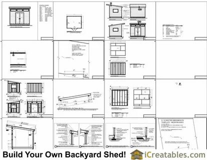 10x12 Studio Shed Plans S1 10x12 Office Shed Plans Modern Sh