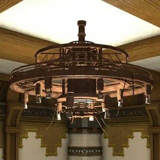 Factory Chandelier FFXIV Housing - Interior