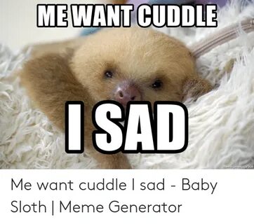 ME WANT CUDDLE ISAD Egeneratornet Me Want Cuddle I Sad - Bab