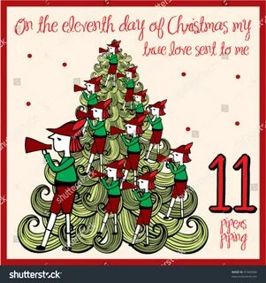 11 Days of Christmas Gallery For 11 Pipers Piping Clipart.