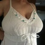 My wife CIM shows her new white without bra - 5 Pics xHamste