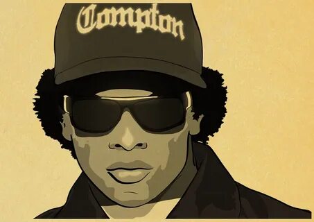 Гангста рэп рапппер Eazy E ретро постер винтажный Настенный 