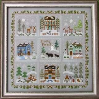 Willow Tree Stitcher: March 2016 Cross stitch house, Christm